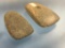 Pair Miniature Celts, Northhampton Co., PA, Ex: Mengel, Hallman, Longest 2 3/8