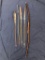 NICE Plains Indian Hand Carved Wooden Bow + Arrows, Metal and Stone Arrowheads, Late 1800's.