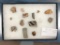 Frame of Anasazi Artifacts, Effigy, Bead, Point, Ex: T Edners