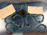Over 15 Feet Trade Beads, Johnson Mound CA, Rough Garnets Modoc Mound, CA Ex: Potts