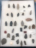 Lot of 34 Arrowheads, Indian Artifacts, Longest.2