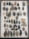 Lot of 50+ Arrowheads, Indian Artifacts, Longest 2 5/8