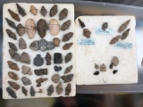 Two Trays Arrowheads (Foam Will Likely Not surviving Shipping), York, Lancaster, Raystown,Ex: Hueter