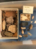 Misc Lot of Washington Boro Artifacts, Beads, Pottery Pieces, Points Ex: Hueter Collection
