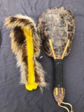 Snapping Turtle Rattle, Pocupine Quill Piece, Native American Craft, Contemporary.