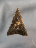 BEST of BEST Black Quartzite Triangle Point, 1 5/8