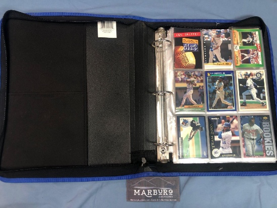 Binder full of Baseball Cards, 10 Pages, Griffey, Canseco, Bonds, Ripken