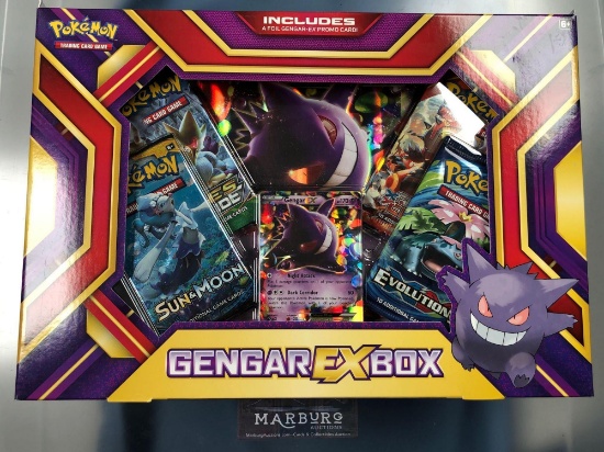 Pokemon Gengar EX Sealed Box, Evolutions, Sun and Moon