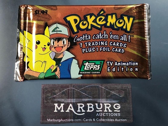 Pokemon Sealed Topps Booster, TV Animation Edition, GREEN LABEL
