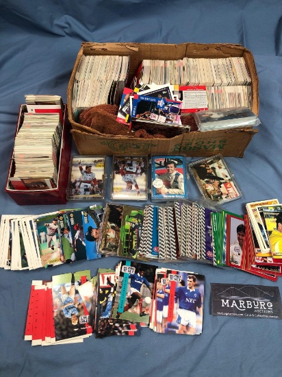 Lot of Soccer, Basketball, Nascar Trading Cards, 100's of Cards. Some sealed