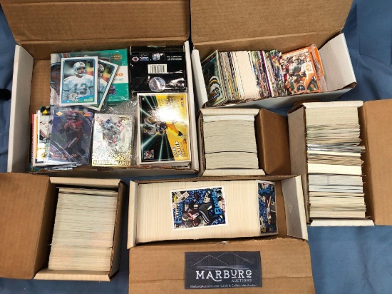 6 Boxes of Football Cards, Topps and More, 80's-90's
