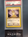 PSA 9 Pokemon Meowth 1st Edition Jungle