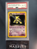 PSA 8 Pokemon Alakazam Holo Rocket Unlimited