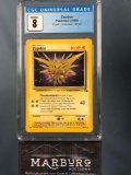 CGC 8 Pokemon Zapdos Unlimited Fossil