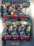 x6 Pokemon Sealed Booster Blister Packs, Sun and Moon Guardians Rising