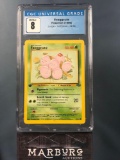 CGC 8 Pokemon Exeggcute 1st Edition Jungle