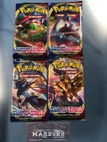 Pokemon x4 Sealed Booster Packs, Sword and Shield...