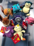 Pokemon Lot of 9 Hasbro Plush Toys, Original