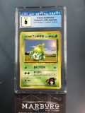 CGC 6 Pokemon Erika's Bulbasaur Gym Booster 1 Japanese