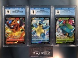 x3 CGC 9 Pokemon Charizard V, Blastoise V, Venusaur V, Starter Set Japanese