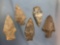 Lot of x5 Genesee/Archaic Stem Points, Tonawanda, Erie Co., NY Ex: Don Boyd Largest 2 3/4