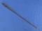 24 1/2 Wood Shaft Arrow, Late 1800's, High Plains Arrow w/Stone Tip, Sinew+Feathers