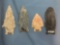 2 Fox Creeks, 2 Quartzite Arrowheads, Lower Susquehanna River Valley, PA, Longest 3 1/4