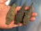 Lot of 3 Larger Piney Island Archaic Stem Arrowheads, Lower Sus. River PA Longest 3 5/8