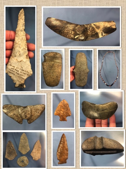 Marburg Auctions Indian Artifact Arrowhead Auction