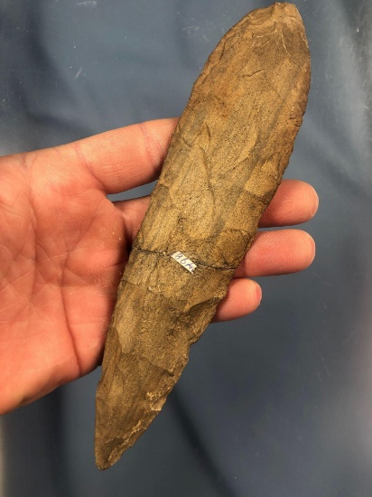 MASSIVE 7 1/2" Rhyolite Blade, Broken+Reglued, Conodoguinet Creek Mechanicsburg PA Museum
