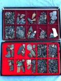 x2 Trays Fossils, 100's Shark Teeth, Found at Blind Pass Beach, Sanibel Island, Florida 2003 Enders