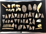 Frame of Triangles, Bone Tools + Animal Teeth, Simmons Site, Erie Co., NY