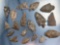 Lot of 18 Various Mainly Onondaga Chert Arrowheads, Found in New York, Longest 2 7/16