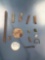 Seneca Trade Artifacts, Beads, Brass Pendant, Coil Bead, Found on Dann Site, Lima, New York,
