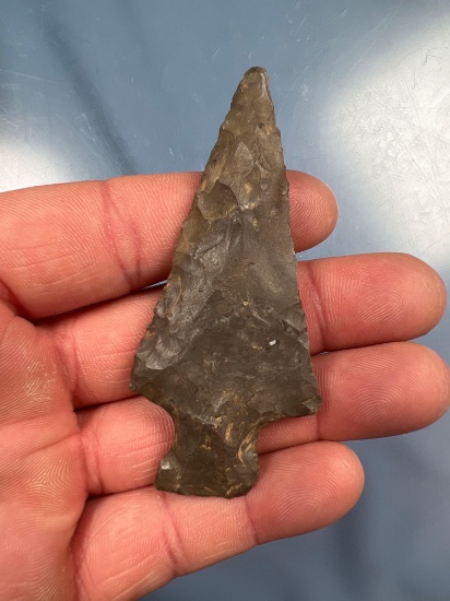 3 1/8" Onondaga Chert Ashtabula Arrowhead, Found in Western New York