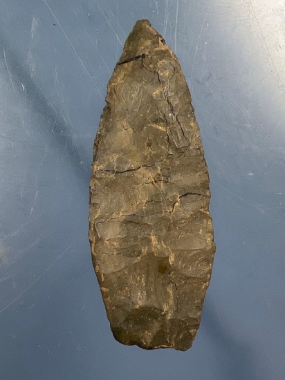 2 7/8" Nice Paleo Agate Basin, Found in Catskill, Green Co., New York. Light Basal Grinding