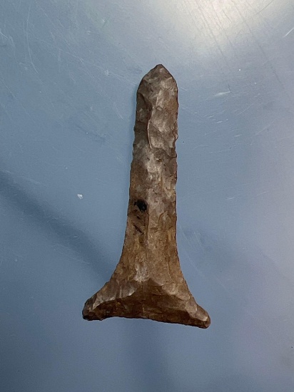 NICE 2 1/16" Onondaga Chert T-Drill, Found in Western New York, Impact Fracture at Tip