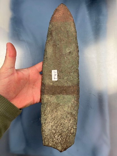 HIGHLIGHT 14 1/8" Hopewell Ceremonial Blade, Found at Squawkie Hill Site, Livingston Co., New York