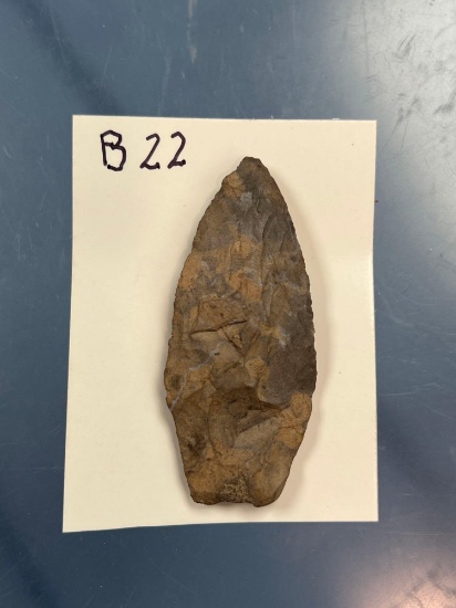 2 3/8" Onondaga Chert Agate Basin, Basal Grinding Noted, Ex: Whipple Collection