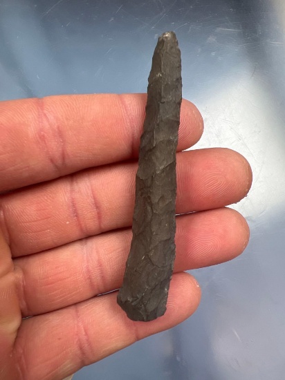 3" Pencil Drill, Found in Onondaga Co., New York, Esopus Chert.