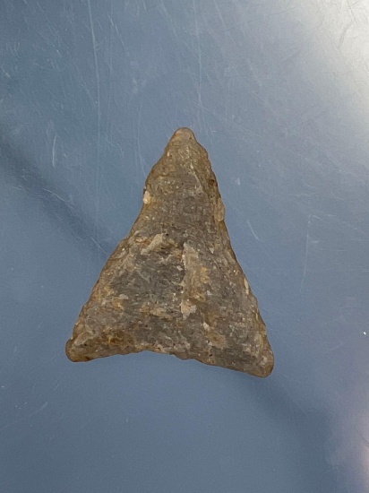 Nice 1 5/8" Quartzite Triangle Point, Found in New York, Thin.