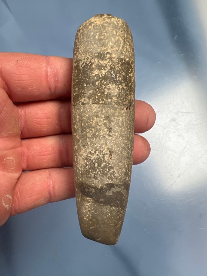 4 1/4" Chisel Stone Tool, Polished Bit, Excellent Condtiion, Found in Orleans Co., New York, Ex: Cha