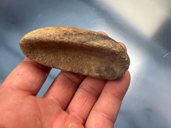 3" Scoopd Boatstone, Found in Montgomery Co., New York, Excellent Condition, Well-Made Piece