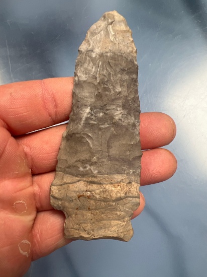 4" Onondaga Chert Genesee Arrowhead, Found in New York State, Nice Coloration