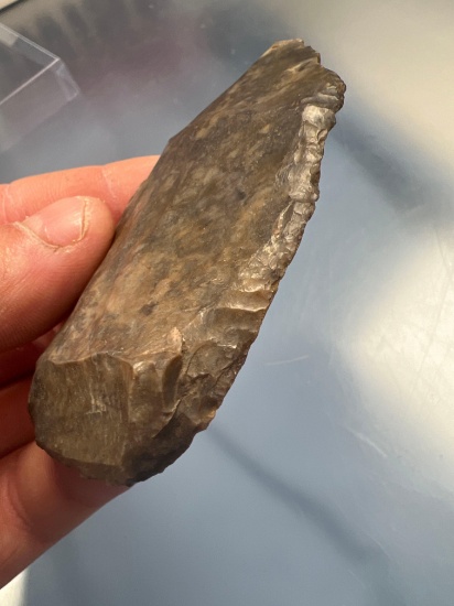 WOW Paleo Uniface Knife, 3 1/2", w/Micro Edge Flaking, Found in New York