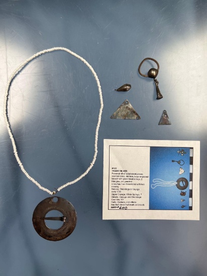 RARE Trade Silver Found in Cayuga and Onondaga Counties, New York. Iroquian Trade Artifacts