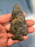 RARE Coshocton Chert Thebes Point, Found in New York, Excellent Condition, Ancient Resharpening