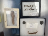 Lot of Iroquian Trade Artifacts- Strike-a-lite, Brass Beads, Antler Billet, Site Specific History