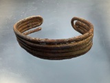 RARE Coiled Brass Bracelet, Iroquoian Trade Artifact, 3