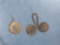 RARE Brass Double Coil Ear Ornament, Dann Site, Monroe Co,, NY, Found in a Refuse Pit, Seneca